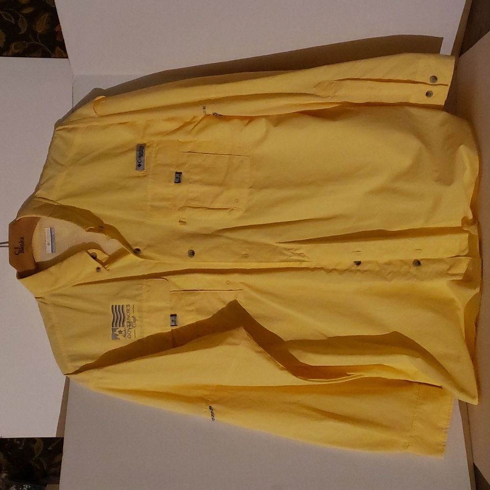 Men's Columbia PFG Yellow XL Shirt